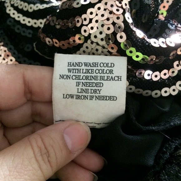 Crystal Doll Sequined Bodycon Dress Juniors Large - Picture 8 of 8